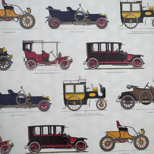 Papel Coches época 50x70 , 85 gr